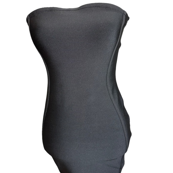 Meshki Black Tube Bodycon Mini Dress Size M/L - Picture 12 of 17